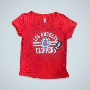 Los Angeles Clippers UNK T-Shirt Womens XL Red NBA Basketball Tee NWT